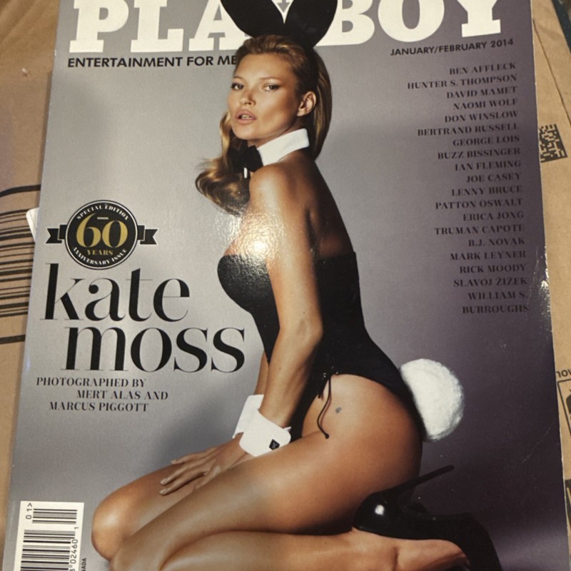 Playboy Magazine Jan/Feb 2014 Special Edition Kate Moss Cover 60th Anniversary