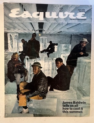 Esquire Magazine ~ July 1968 Issue ~ James Baldwin Cover & Essay, Civil Rights E