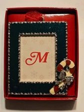 Michaels Picture Frame Christmas Ornament Candy Cane Metal New in Box