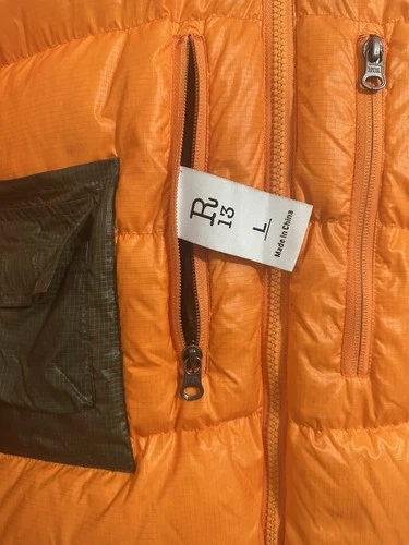 R13 Reversible Hooded 850+ Down Puffer Jacket Green/Orange women’s L image 6