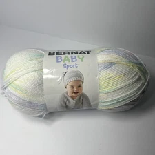 Yarnspirations Bernat Baby sport 8.5oz 100% Acrylic Baby Baby Ombre