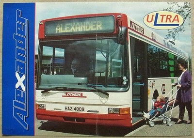 WALTER ALEXANDER Ultra Bus Body Sales Specification Leaflet c1996 Ref A010