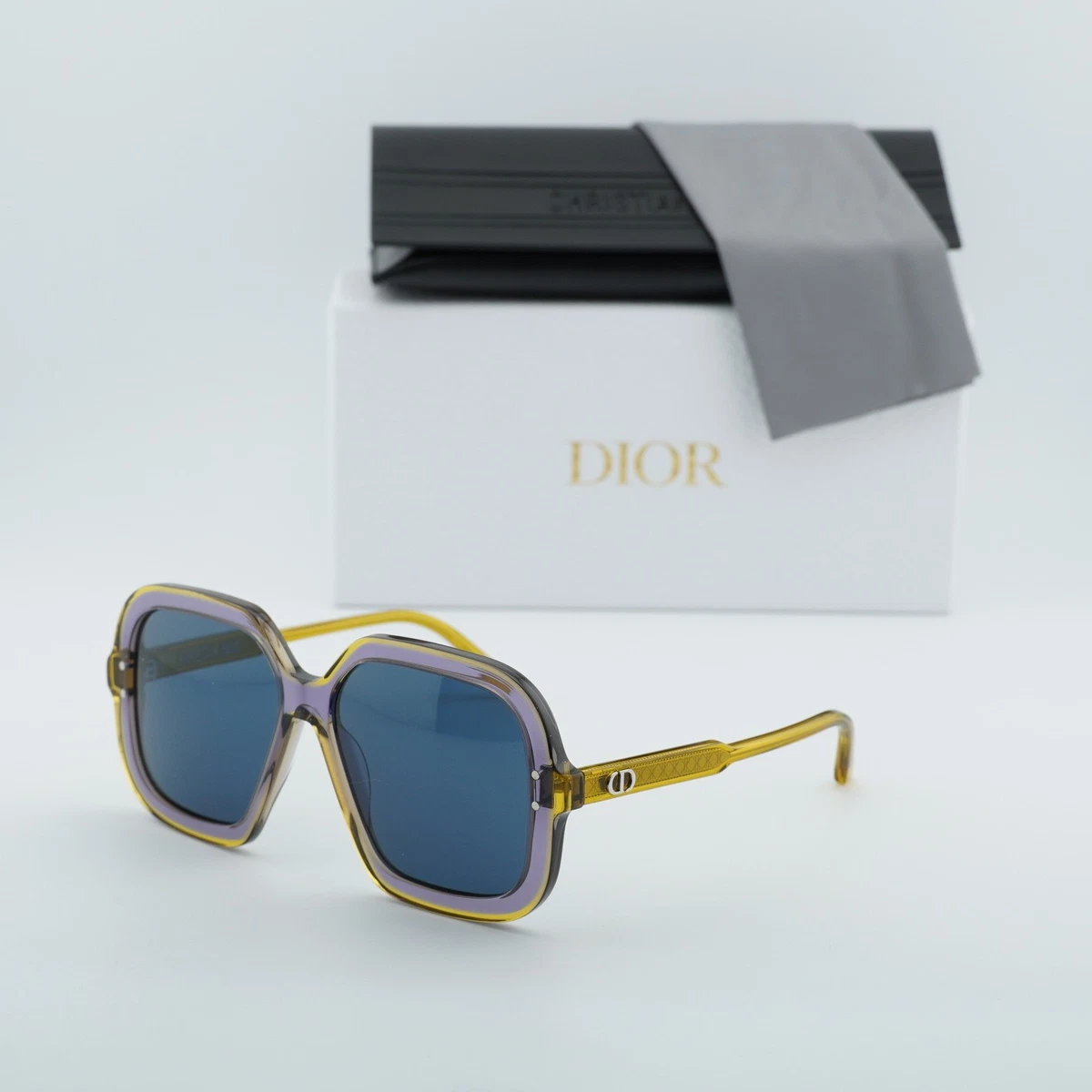 Dior Blue Square Sunglasses for Women for sale | eBay