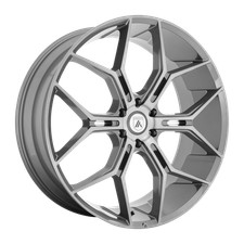 22x9.5 Asanti Black Abl-38 Monarch Truck Titanium Brushed Wheel 6x120 38mm