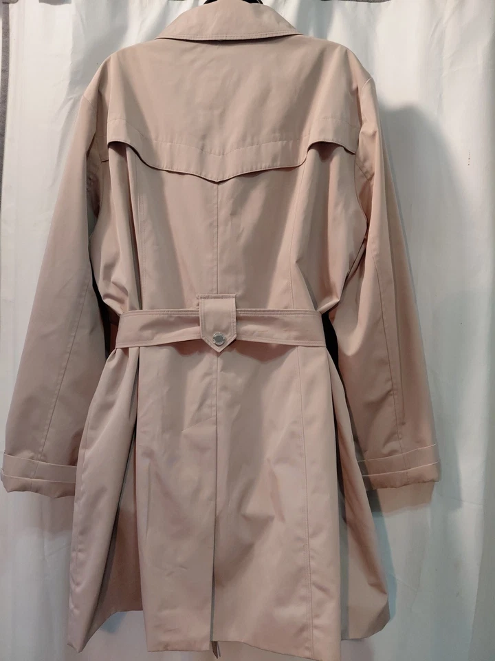 Gabardina vintage London Fog para mujer caqui con cinturón y talla 2X Foto 2 de 4