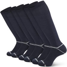 3 Pack Soccer Softball Baseball Socks Football Socks for Youth Small Navy Blue