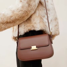 Genuine Leather Women Shoulder Bag Crossbody Purse Soft Cowhide
