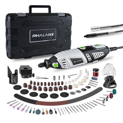 Rotary Tool Kit 180W 1.5 Amp 213pcs Accessories 8000-35000RPM PHALANX