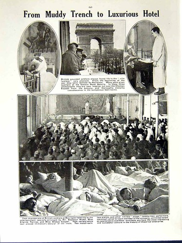 Original Old Antique Print 1914-15 World War Thomas'S Hospital Siers British