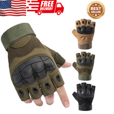 Fingerless Half-Finger Tactical Gloves Motorcycle Driving Gloves Riding Gloves