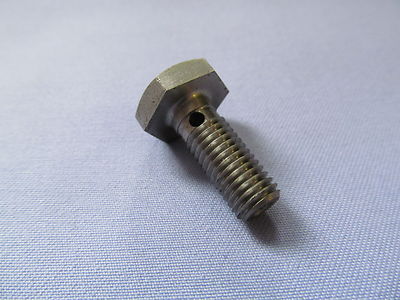 06-7696S NORTON DOMMIE COMMANDO ROCKER OIL FEED 5/16'' BSF BANJO BOLTS S/S X 2