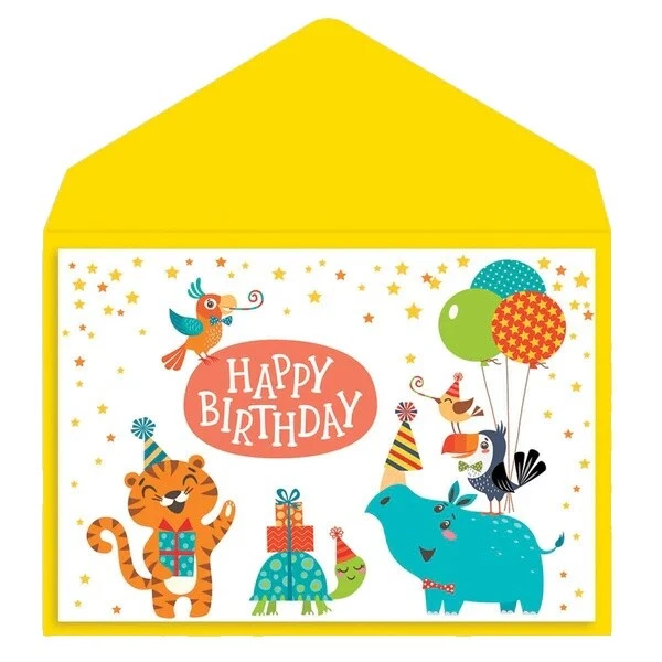 Animals Birthday Greeting Cards & Invitations