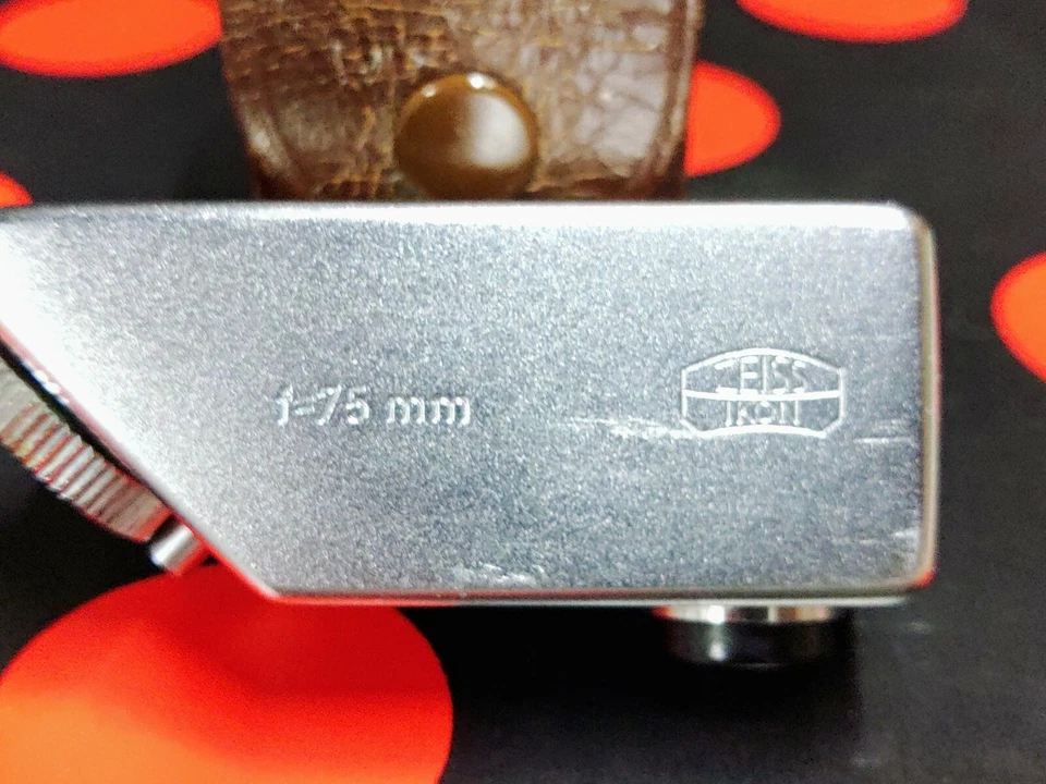 RARO! ZEISS IKON CONTAX 425 75mm BUSCADOR VISOR ACCESORIO 4 LENTES BIOTAR USADO EN EXCELENTE ESTADO Foto 3 de 4