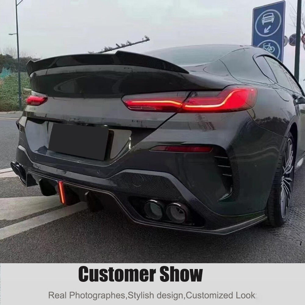 For BMW 8 Series G16 840i M-Sport 2018-2022 Real Carbon Rear