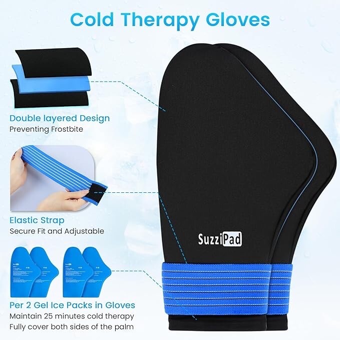 Cold Therapy Cap, Socks And Gloves Chemotherapy Neuropathy, LARGE Read