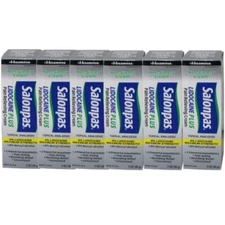 6 Pack Salonpas Lidocaine Pain Relieving Cream! 4 Lidocaine 3Oz Each