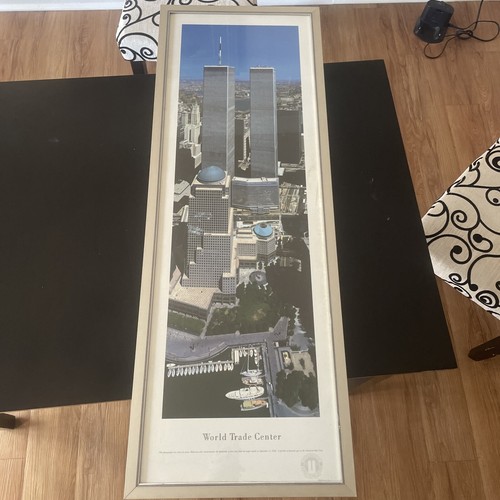 World trade center 9/11 Twin towers new york Framed poster 00s 2001