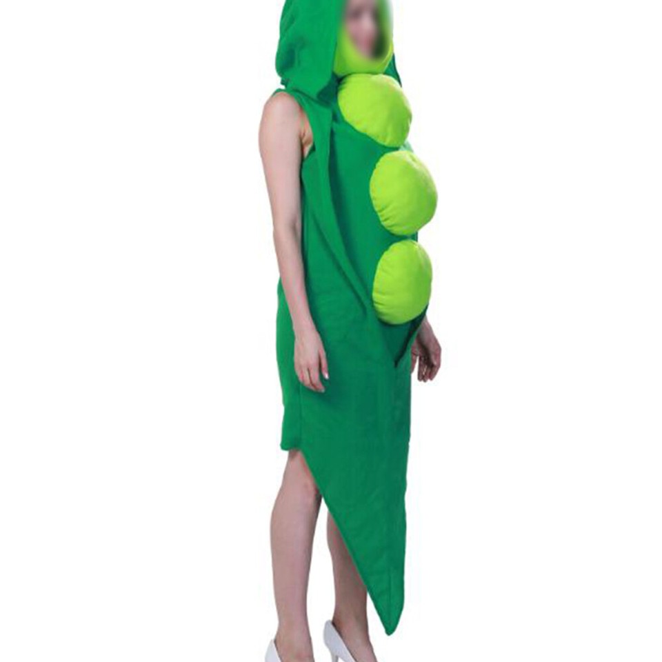 Women's Pea Pod Costume Adults Green Halloween Cosplay Peashooter eBay