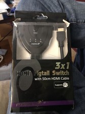 GENUINE  FOSMON 3 X 1 PIGTAIL SWITCH 50 CM HDMI CABLE new open box