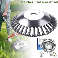 8 inch wire wheel brush weed trimming head for mowing, Moss Grass Rust Removal