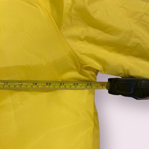 True Vintage 1970 Kmart Yellow Warm-Up Jacket Large - 100% Nylon Water Repellent - Picture 5 of 7