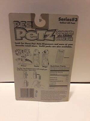 Vintage New in Package Pez Petz Saber the Tiger Dispenser New