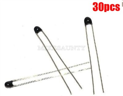 30Pcs Thermistor Ntc MF52-103 3435 10K Ohm 5% Temperature Sensor Ic New ab