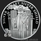 2023 Looming Shadow Proof  "IN-HAND" 1OZ .999 Silver Shield - Penta-CON 9/11 AG