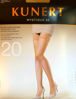 Kunert MYSTIQUE 20 halterlose Strümpfe / Stay Ups, transparent, matt, 20 DEN