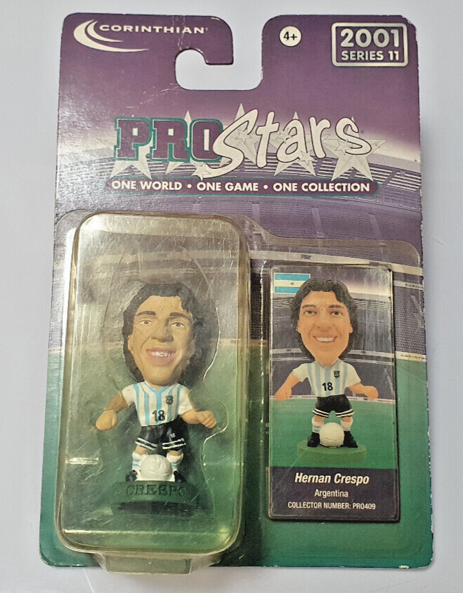 343★サッカー★hernan crespo★prostars★フィギュア Corinthian Hernan Crespo Argentina Home Kit Soccer Figure Series