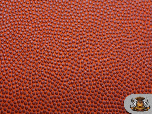 Tela de tapicería de cuero falso de baloncesto/fútbol de vinilo vendida por yarda - Imagen 3 de 13