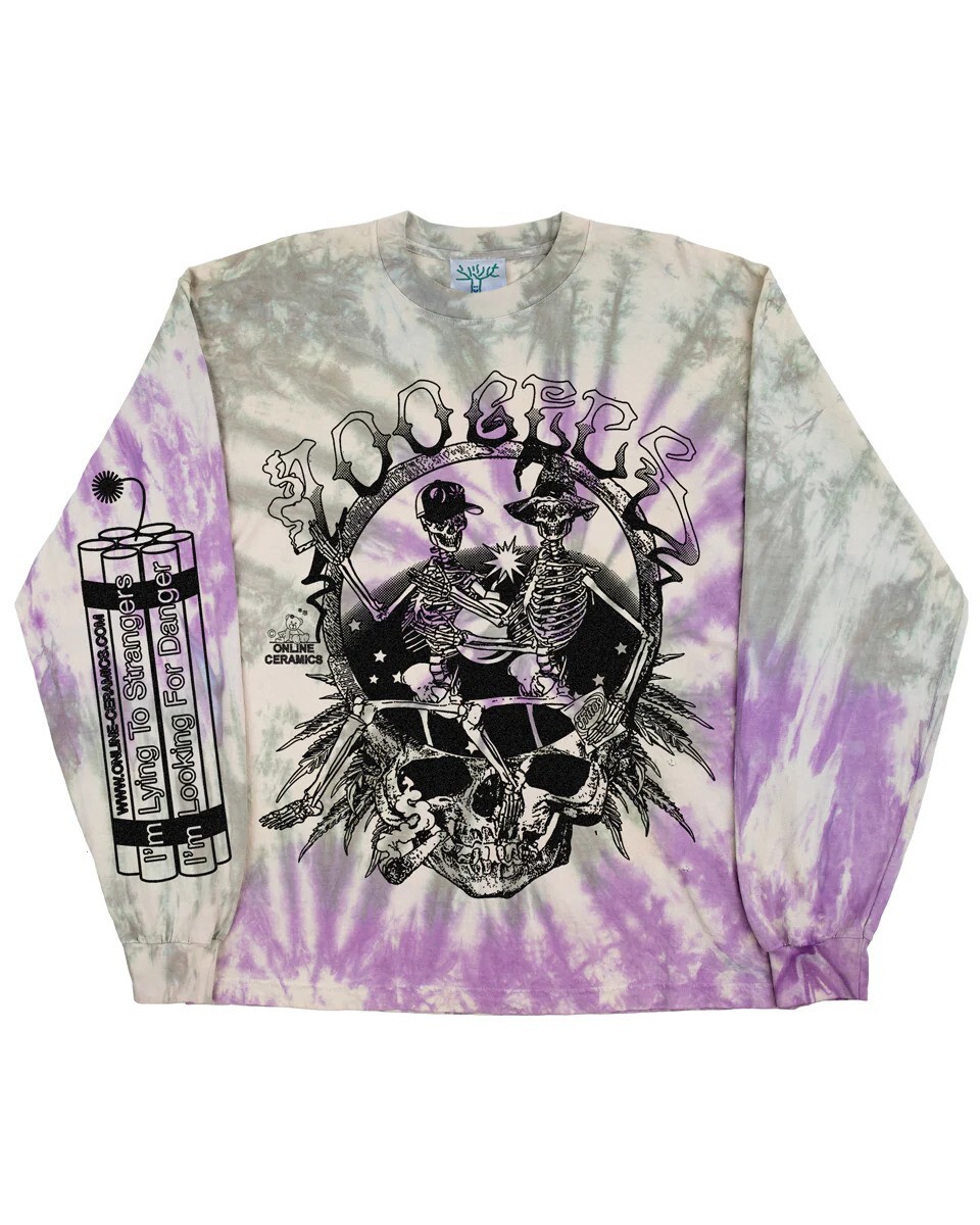 Online Ceramics X 100 Gecs Tnt T-Shirt Long Sleeve Tie Dye L