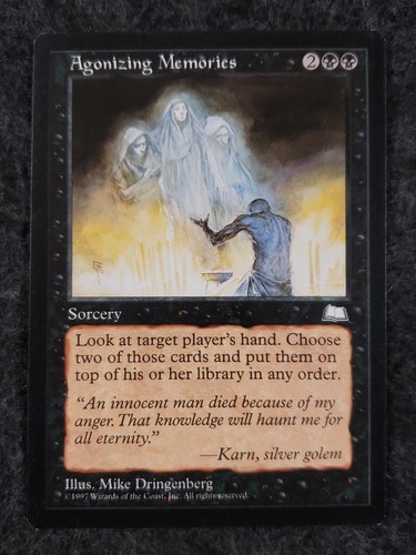 Agonizing Memories Magic the Gathering Weatherlight MTG NM No play.....(DS3D1J9) - Picture 17 of 24
