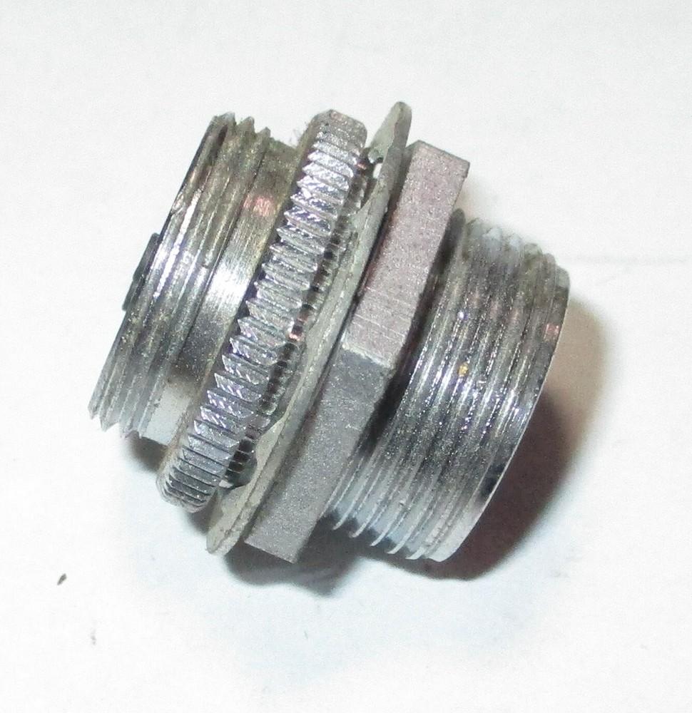 Amphenol 2 Pin Male To 2 Pin Female Panel Jack Connector NOS