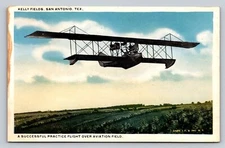 Biplane US Army Air Service Practice Flight Kelly Fields San Antonio Texas P751
