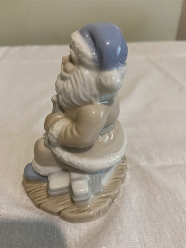 Vintage Nobel Hall Santa Porcelain Figurine Pastel Colors 4.5” Tall EUC - Picture 6 of 8