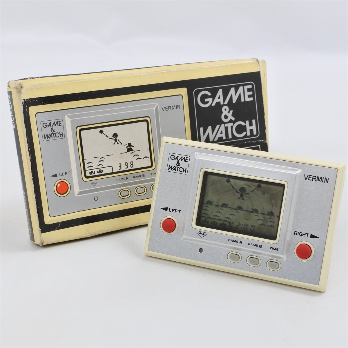 LCD VERMIN MT-03 Boxed Game Watch Handheld Console Nintendo