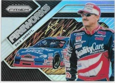 Dale Jarrett 2018 Panini Prizm Fireworks Silver Prizm (Refractor) Insert #F-20