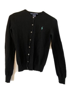 black polo cardigan