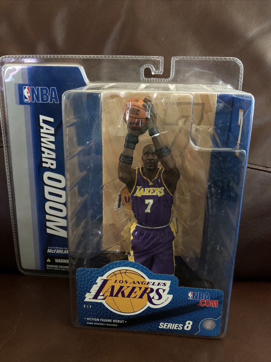 LAMAR ODOM McFarlane Sportspick NBA Series 8, Lakers Purple