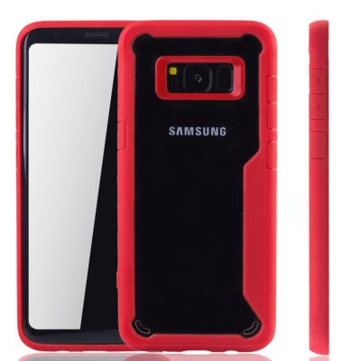 Handyhülle für Samsung Galaxy S8 Plus Schutzcase Backcover Bumper Etuis Case Rot