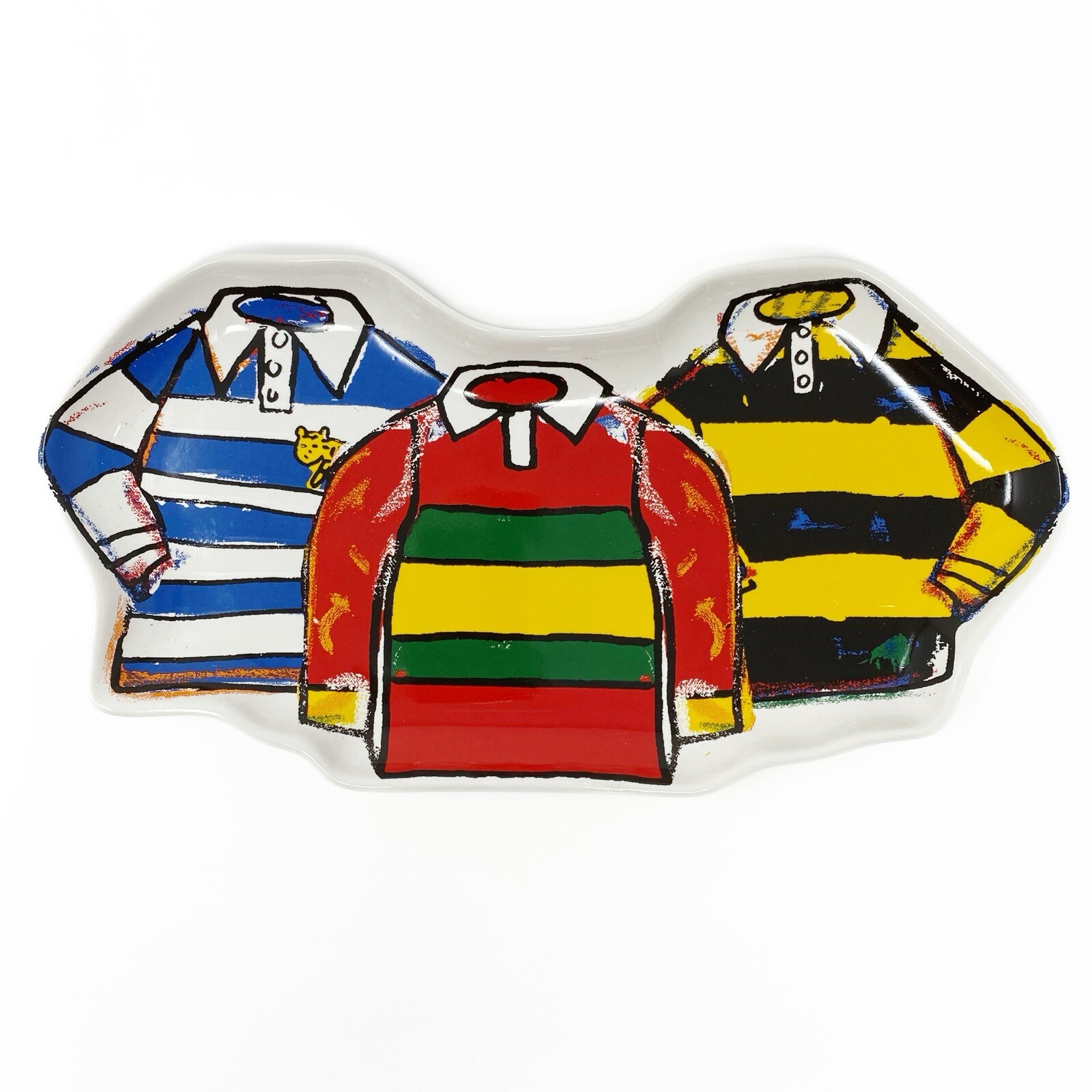 FILA Blazer da canottaggio x vassoio bersaglio maglia rugby vassoio vassoio gres decorazione RARO