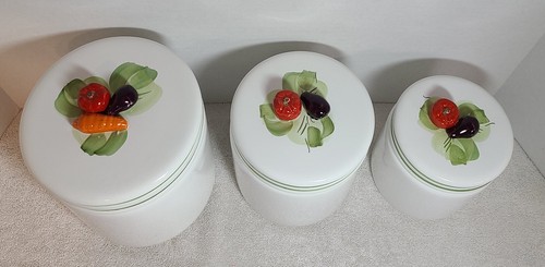 Kitchen Canisters Ceramic 3 Piece Set - Picture 2 of 14