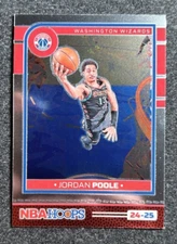 2024-25 NBA Panini Hoops Jordan Poole Chrome Parallel #190 Washington Wizards
