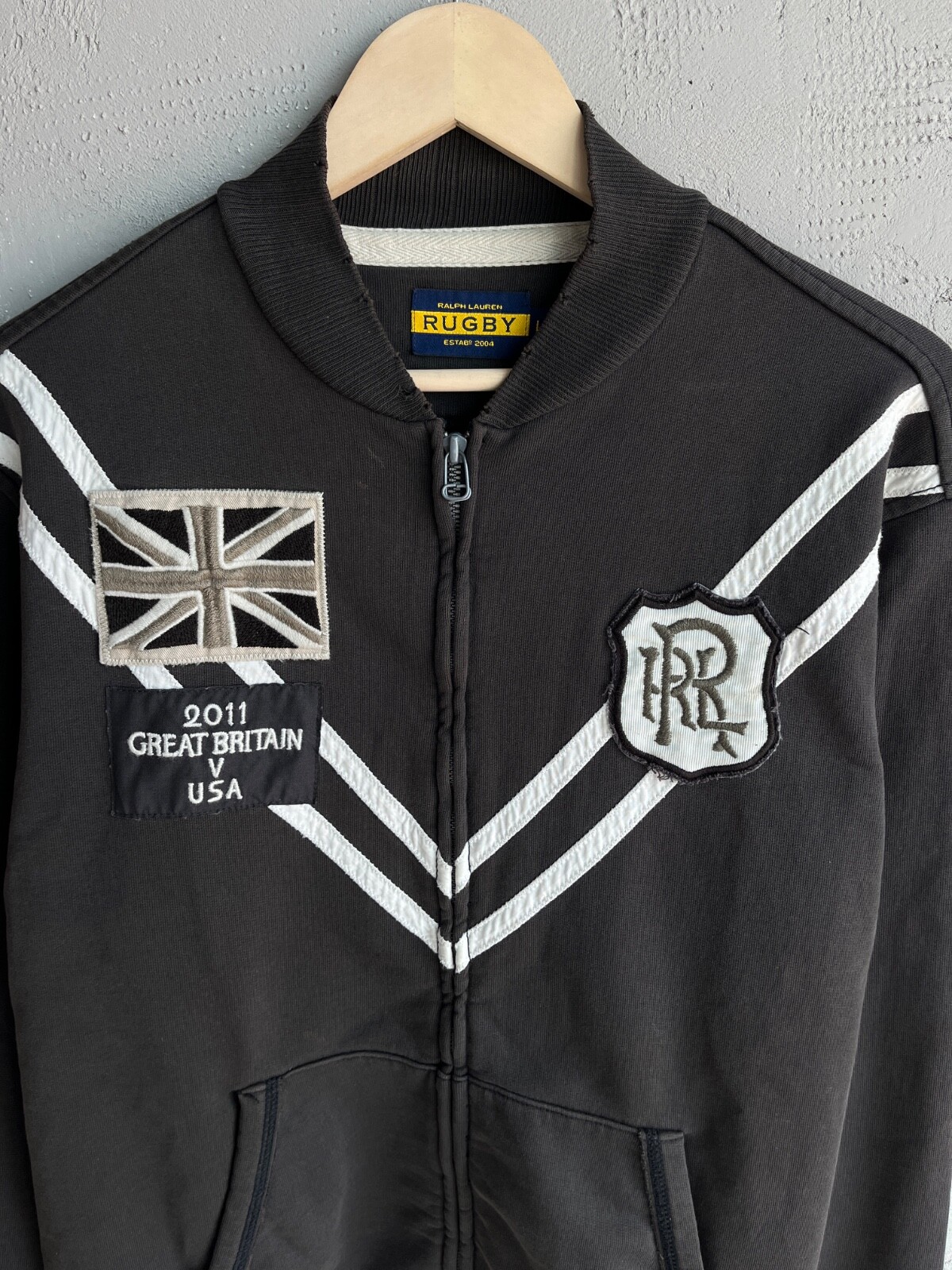 Polo Ralph Lauren 2011 Track Jacket Uomo Gran Bretagna USA Big Pony Preppy