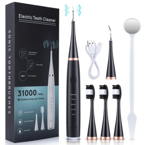 Ultrasonic Electric Tooth Cleaner Dental Scaler Teeth Tartar Calculus Remover dd