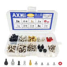 228 Pcs PC DIY Motherboard Screw Bolt Standoff Washer Fan Assortment Kit