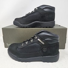 Youth's Timberland Field Boot L/F Mid Boot / Black Nubuck / TB0A1AF7 / Size 12.5