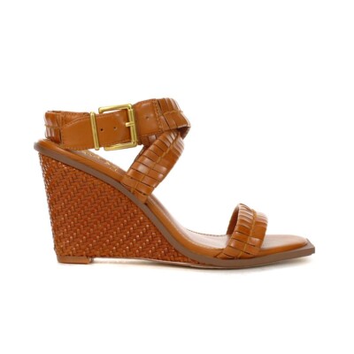 Vince Camuto Elynna Golden Walnut Wedge Sandals