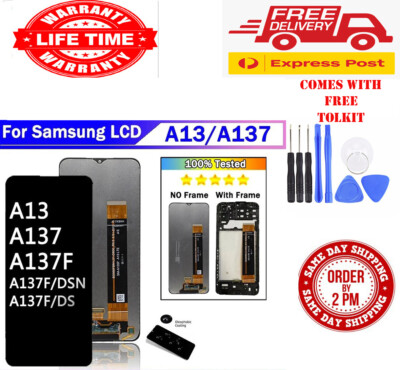 SAMSUNG GALAXY A13 4G SM-A137F LCD TOUCH SCREEN DIGITIZER FRAME REPLACEMENT